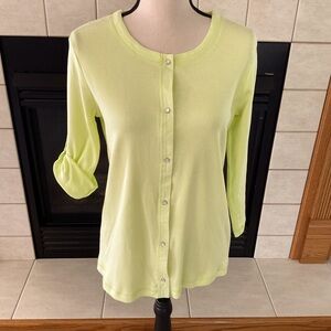 Lulu-B Front Snap-Down Cardigan, Women’s Sz S